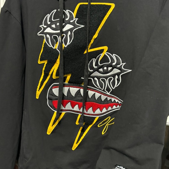 Off Beat Men’s size medium Hoodie, black, NWOT - Picture 3 of 9